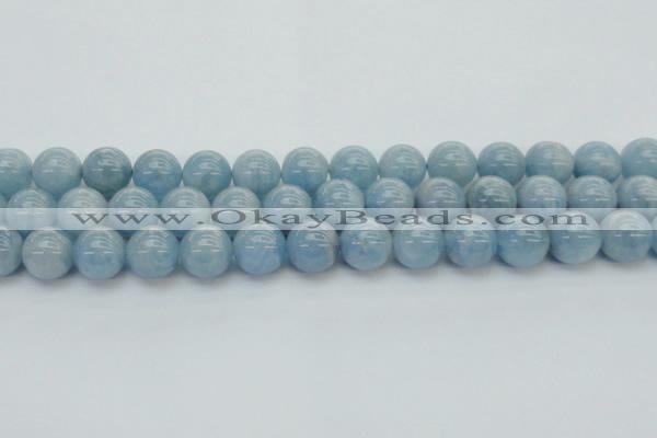 CAQ521 15.5 inches 10mm round AA grade natural aquamarine beads