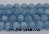 CAQ535 15.5 inches 4mm round AAA grade natural aquamarine beads