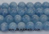 CAQ536 15.5 inches 6mm round AAA grade natural aquamarine beads