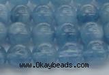 CAQ545 15.5 inches 8mm round AAAA grade natural aquamarine beads