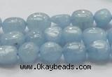 CAQ57 15.5 inches 10*12mm nugget natural aquamarine gemstone beads