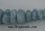 CAQ61 5*8mm – 10*16mm faceted nuggets natural aquamarine beads