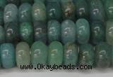 CAQ610 15.5 inches 4*6mm rondelle aquamarine gemstone beads