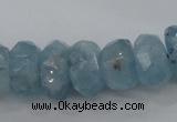 CAQ62 6*10mm – 12*18mm faceted nuggets natural aquamarine beads