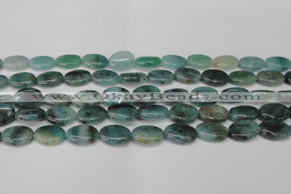 CAQ630 15.5 inches 13*18mm oval aquamarine gemstone beads