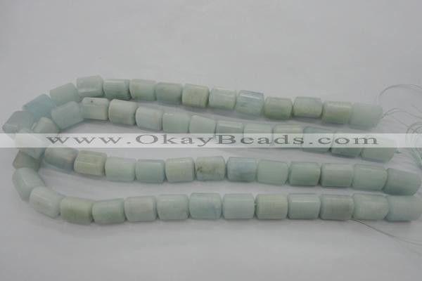 CAQ64 15.5 inches 10*14mm tube natural aquamarine beads wholesale