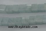 CAQ66 15.5 inches 8*8mm cube natural aquamarine beads wholesale