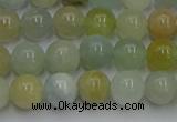 CAQ752 15.5 inches 8mm round aquamarine beads wholesale