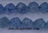 CAQ774 15.5 inches 12mm faceted nuggets imitation aquamarine beads