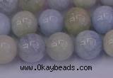 CAQ783 15.5 inches 10mm round natural aquamarine beads