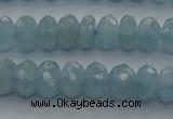 CAQ81 15.5 inches 4*7mm faceted rondelle AA grade aquamarine beads