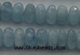 CAQ82 15.5 inches 5*9mm faceted rondelle AA grade aquamarine beads