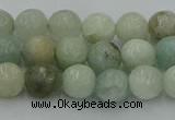 CAQ836 15.5 inches 6mm faceted round aquamarine beads wholesale