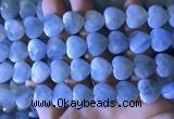 CAQ860 15.5 inches 13*14mm faceted heart aquamarine beads