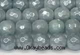 CAQ925 15 inches 6mm faceted round AB-color imitation aquamarine beads