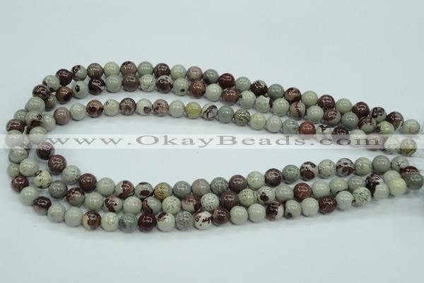 CAR03 15.5 inches 8mm round artistic jasper beads wholesale