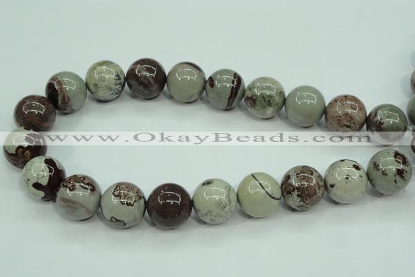 CAR09 15.5 inches 20mm round artistic jasper beads wholesale