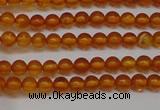 CAR105 15.5 inches 3mm round natural amber beads