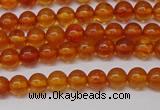 CAR106 15.5 inches 4mm round natural amber beads