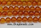 CAR107 15.5 inches 5mm round natural amber beads