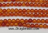 CAR110 15.5 inches 3mm round natural amber beads