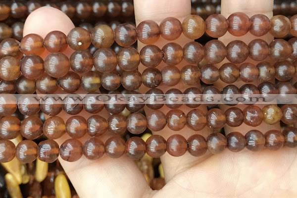 CAR236 15.5 inches 5mm - 5.5mm round natural amber beads wholesale