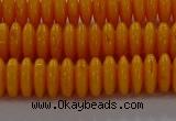 CAR409 15.5 inches 3*8mm rondelle synthetic amber beads wholesale