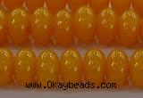 CAR410 15.5 inches 6*9mm rondelle synthetic amber beads wholesale