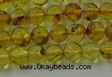 CAR521 15.5 inches 5mm - 6mm round natural amber beads wholesale