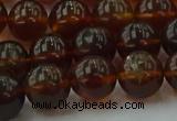 CAR529 15.5 inches 9mm - 10mm round natural amber beads wholesale