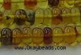 CAR538 15.5 inches 5*8mm rondelle natural amber beads wholesale