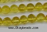 CAR555 15.5 inches 4mm - 5mm round natural amber beads wholesale