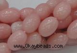 CAS10 15.5 inches 10*14mm rice pink angel skin gemstone beads