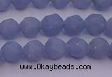 CAS210 15.5 inches 6mm faceted nuggets blue angel skin gemstone beads