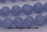 CAS212 15.5 inches 10mm faceted nuggets blue angel skin gemstone beads