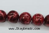 CAT166 15.5 inches 18mm round dyed natural aqua terra jasper beads