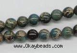 CAT5003 15.5 inches 8mm round natural aqua terra jasper beads