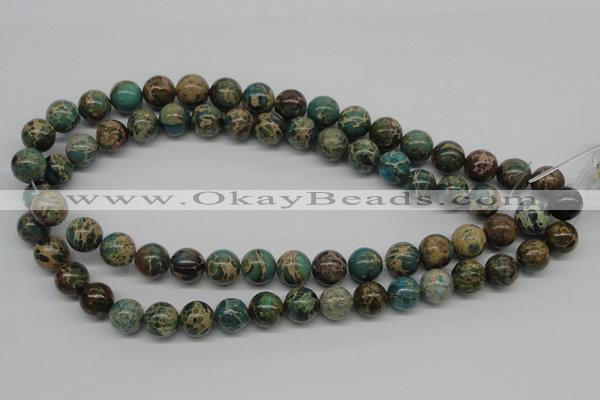 CAT5005 15.5 inches 12mm round natural aqua terra jasper beads