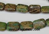 CAT5040 15.5 inches 10*14mm rectangle natural aqua terra jasper beads