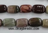 CAT5311 15.5 inches 8*14mm rectangle aqua terra jasper beads wholesale