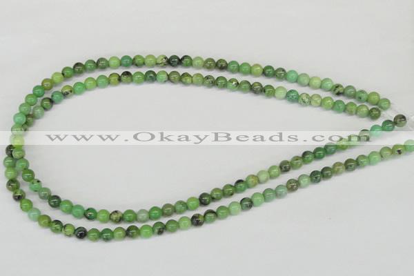 CAU01 6mm round australia chrysoprase gemstone beads Wholesale