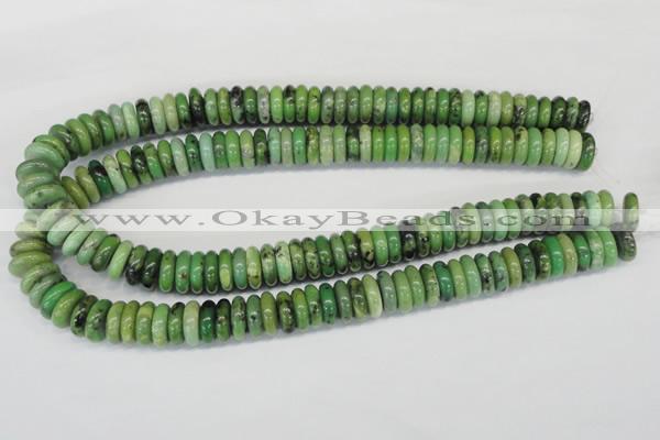 CAU29 15.5 inches 5*15mm rondelle australia chrysoprase beads wholesale