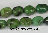 CAU31 15.5 inches 10*14mm nugget australia chrysoprase beads wholesale