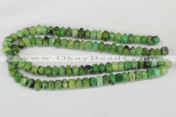 CAU32 15.5 inches 8*12mm nugget australia chrysoprase beads wholesale