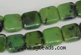 CAU35 15.5 inches 12*12mm square australia chrysoprase beads wholesale