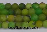 CAU411 15.5 inches 6mm round matte Australia chrysoprase beads