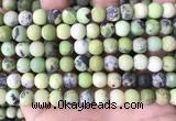 CAU479 15.5 inches 8mm round matte Australia chrysoprase beads