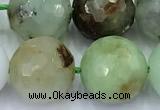 CAU562 15 inches 10mm faceted round Australia chrysoprase beads