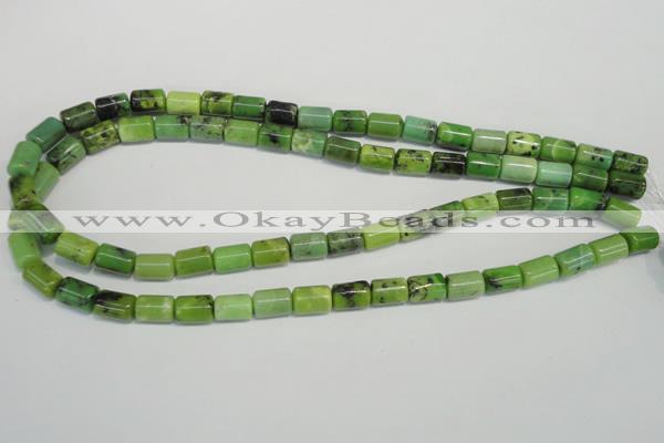 CAU57 15.5 inches 7*10mm tube Australia chrysoprase beads