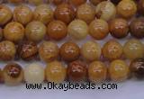 CAY02 15.5 inches 6mm round African yellow jasper beads wholesale